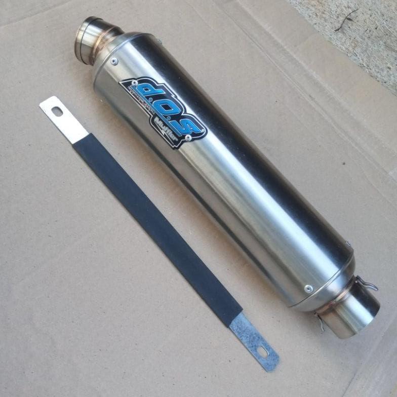 Promo Slincer Knalpot Racing Dos Bulat Jenong 30Cm Inlet 50Mm