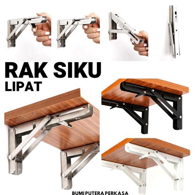 Engsel Siku Lipat Bracket Dinding Meja Minimalis VINCITORY | Rak Lipat Meja Dinding | Bracket Ambala