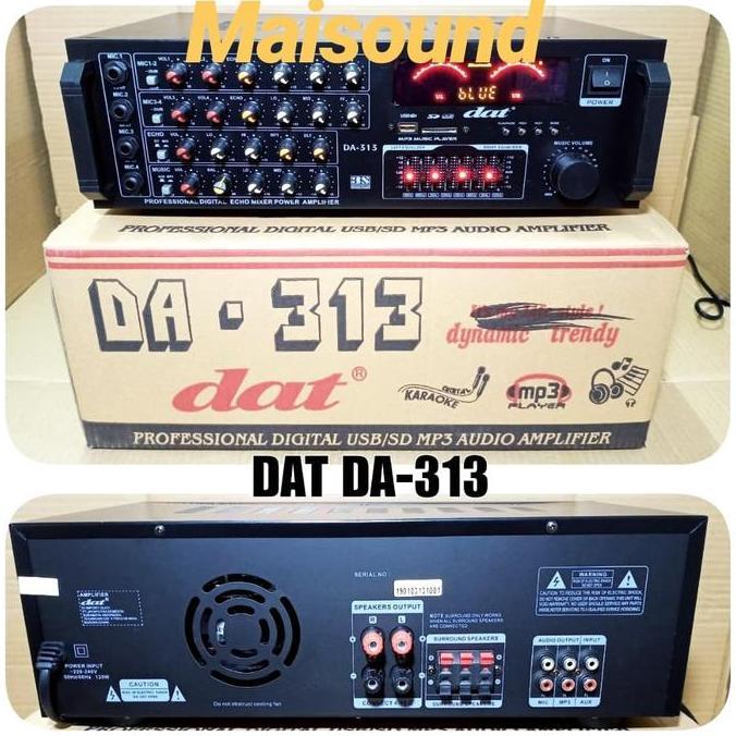 Promo AMPLI BLUETOOTH DAT DA 313 POWER AMPLIFIER MIXER DAT 313 DAT DA313 Diskon