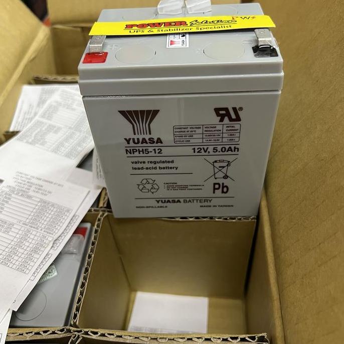 Aki Baterai Kering Yuasa 12V 5Ah Yuasa Battery NPH5-12 12V 5Ah )