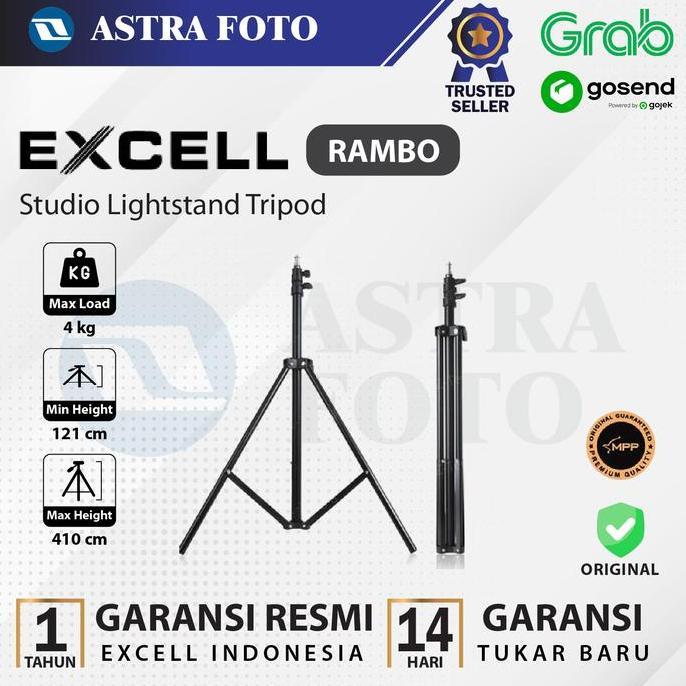 Light Stand Excell Rambo - Excell LightStand Rambo tripod lampu studio