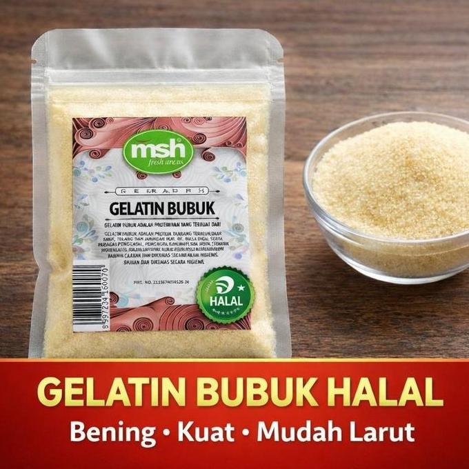Putrasabuhi.Shop - Gelatin Bubuk , Gelatin Sapi Bubuk , Gelatin Bubuk Halal , Gelatin Bubuk Asli