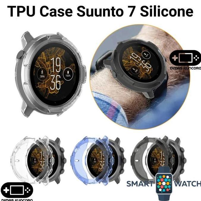 STRAP SUUNTO TPU CASE SUUNTO 7 SILICONE SILIKON SOFT COVER PROTECTOR SUUNTO 7 BEST SELLER