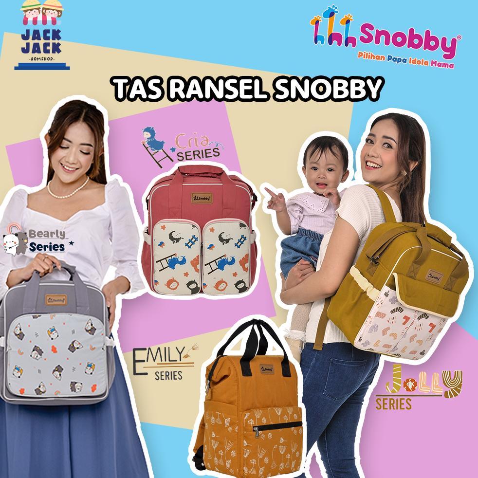 Tas Ransel Bayi Multifungsi Snobby All Series | Tas Diaper Bag Ransel Aesthetic Snobby All Series
