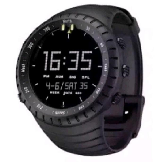 STRAP SUUNTO JAM TANGAN SUUNTO BLACK STRAP RUBBER DIGITAL READY