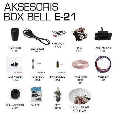 AKSESORIS BOX E-21 E21 ACSESORIS PERLENGKAPAN ISI BOX EQUALIZER 20 CHANNEL E-21
