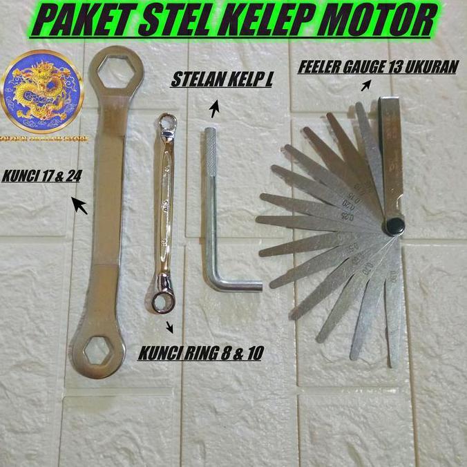 Paket Stel Klep Motor / Alat Setel Kelep Motor