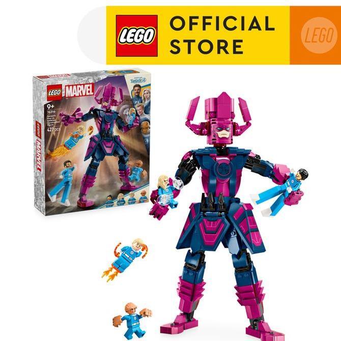 dbwahyutoko - lego super heroes 76316 fantastic four vs. galactus construction figure (427 pieces), 