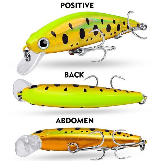 Fish- 8Cm/11G Umpan Lure Minnow Slow Sinking Fishing Bait Tackle Lure For Fishing Swim Bait Lure Hoo