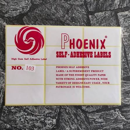 LABEL NAMA 103
