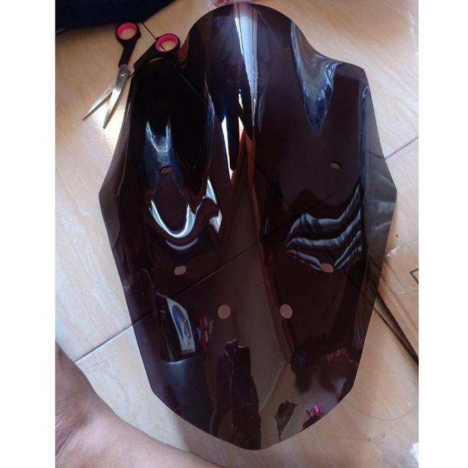 Promo Visor Windshield Variasi NMAX Old Lama 2015 - 2019 Tinggi 46cm - HITAM Diskon