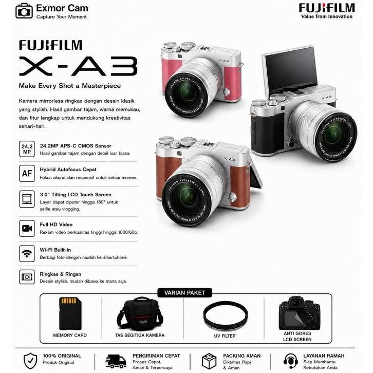 Fujifilm X-A3 Kit 16-50Mm Ois Camera Mirrorless Fuji Xa3