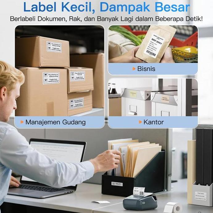 Kitavishop - Niimbot B1 Printer Label Portabel Pembuat Label Printer Label Mini, Untuk Label Harga P