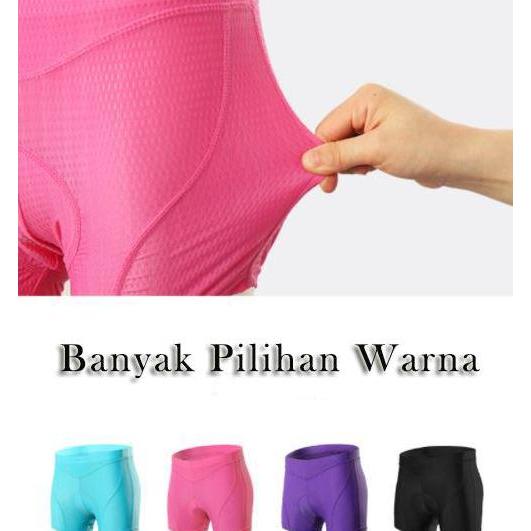 Promo Celana Padding Wanita ARSUXEO 3D Gel Cool and Vibration Reduction Sport Diskon