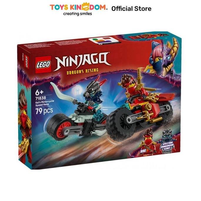Toys Kingdom LEGO Ninjago Kais Motorcycle Speed Race Set 79 pcs 71838 - Merah/Biru Balok Susun Build