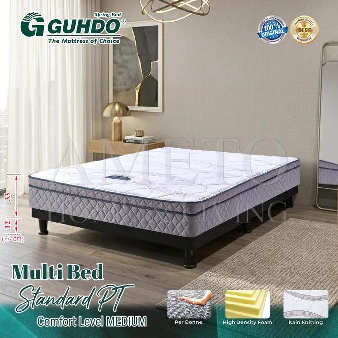Guhdo Spring bed Multi bed Standard Plush Top Spinal Spring, Tanpa Headboard 090 100 120 140 160 180