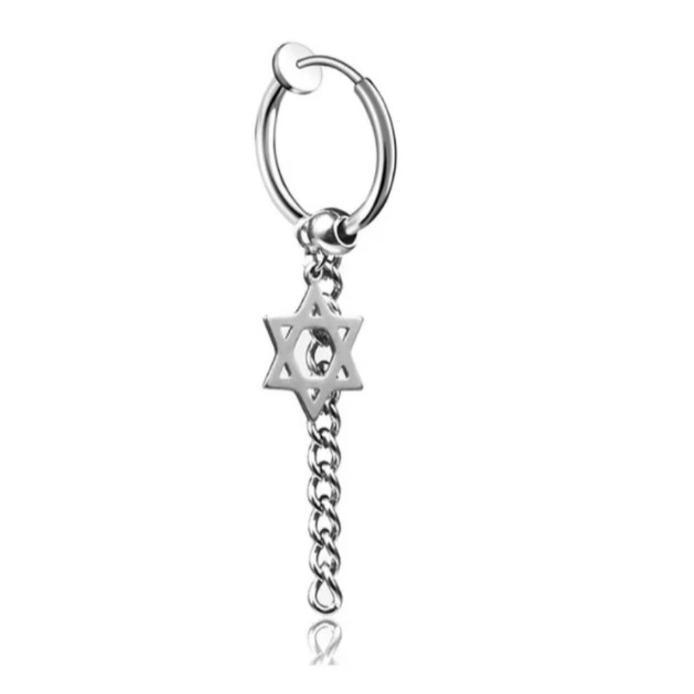 Flash Sale Anting Gantung Anting Korea Jepit Tindik Pria Wanita Anting Stainless Steel