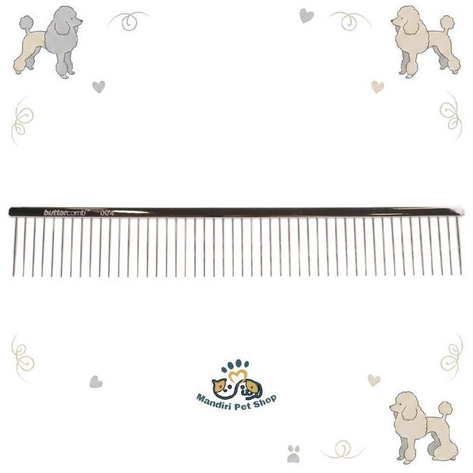 NEW Chris Christensen 9 inch Coarse Poodle Style Buttercomb - Sisir Bulu Anjing Poodle