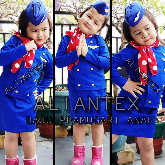 PRAMUGARI ANAK/ PROFESI BAJU PRAMUGARI ANAK/ BAJU PROFESI ANAK/ KOSTUM ANAK