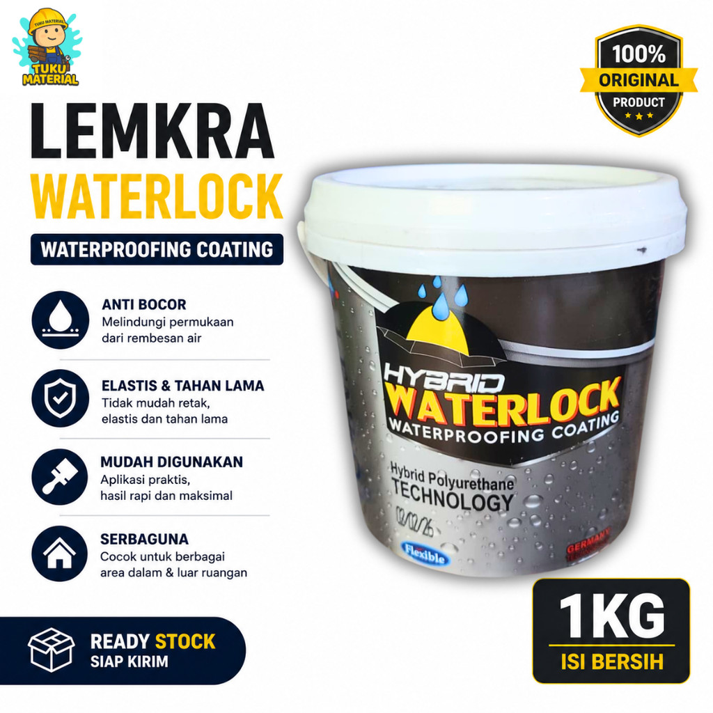 Lemkra Waterlock 1KG_Cat Anti Bocor