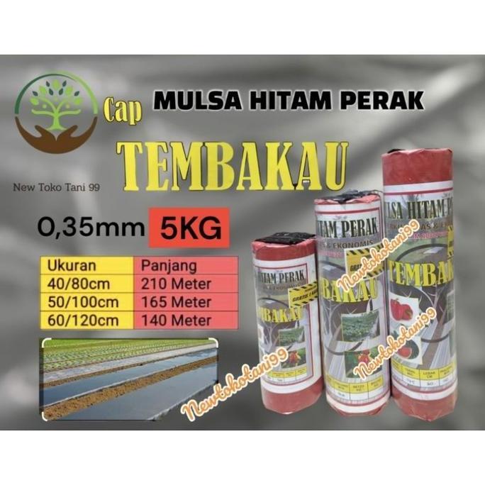( 5kg ) Mulsa pertanian mulsa hitam perak 5kg. mulsa 80cm 100cm 120cm plastik penutuo tanah, plastik