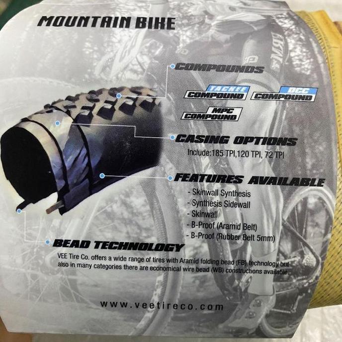 Veetireco Rail 29 X 2.25 57-622 Tubeless Ready Skinwall Synthesis B-Proof Aramid Belt 650 Gram Dcc -
