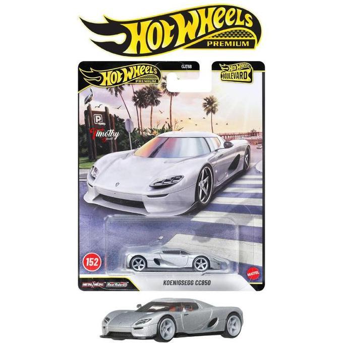 PAMAJEPON Hot Wheels Premium Boulevard Koenigsegg CC850 Silver Mobil Balap