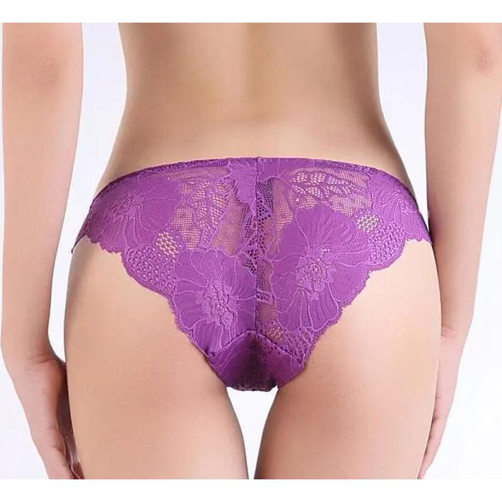 VALUE PACK BESTWARE SEXY TRANSPARAN RENDA CELANA UKURAN JUMBO HOT LOW WAIST OPEN CROTCH CELANA DALAM