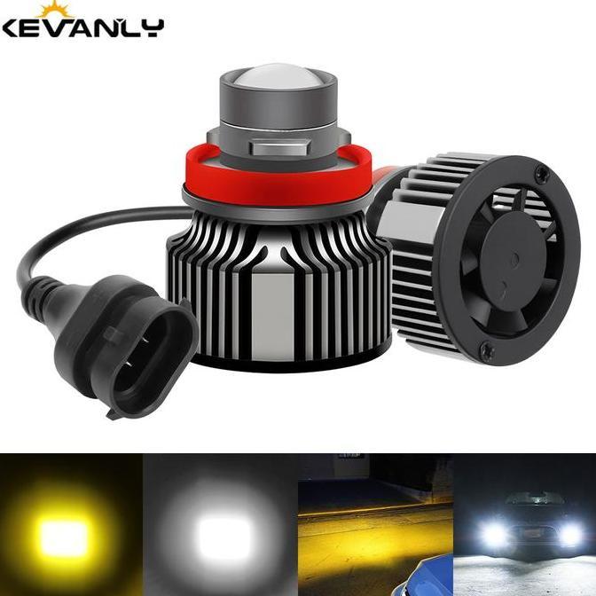 MARVELDRUMB [Sepasang 2 Buah] Lampu LED 30W Super Terang H11 H8 H16FOGLAMP Proyektor Mini Laser Mobi