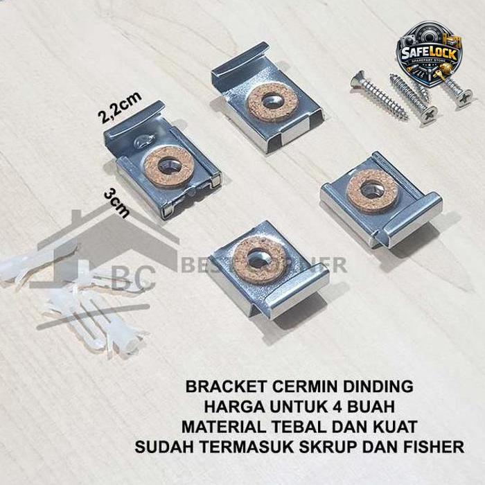 Bracket cermin dinding / Bracket kaca tempel tembok