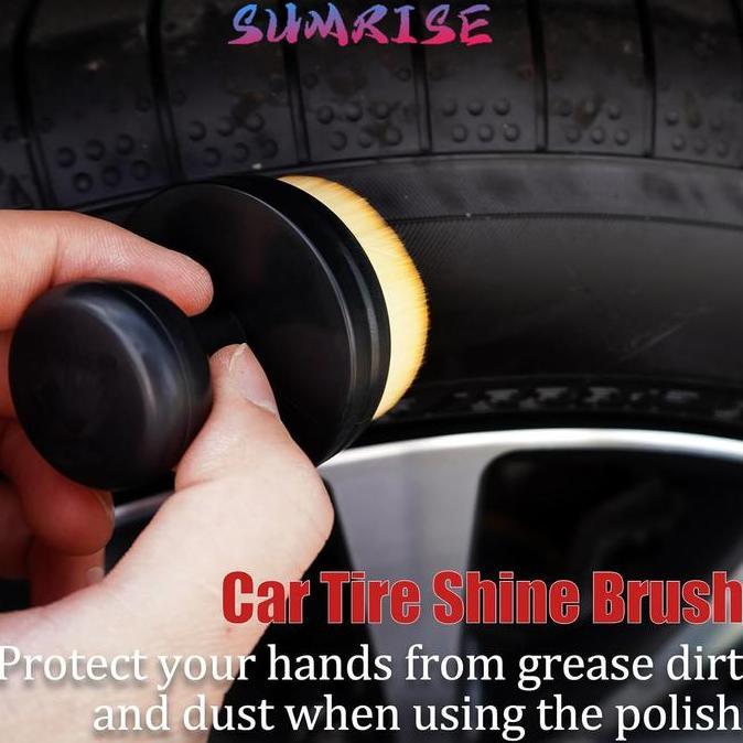 CAONAMBERONE Tire Detailing Brush Soft Tire Detailing Brush Sikat Kuas Semir Brush Detailing Kuas Mo