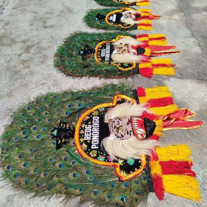 reog mini premium berbagai ukuran miniatur hiasan dinding reyog bisa di mainkan New