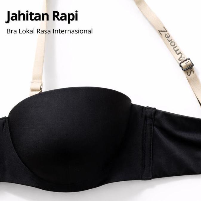 Change- Sanamorez (2 Pcs) | Strapless Wire Bra / Bra Kat Strapless - Cotton / Polyamide | Size 34A -
