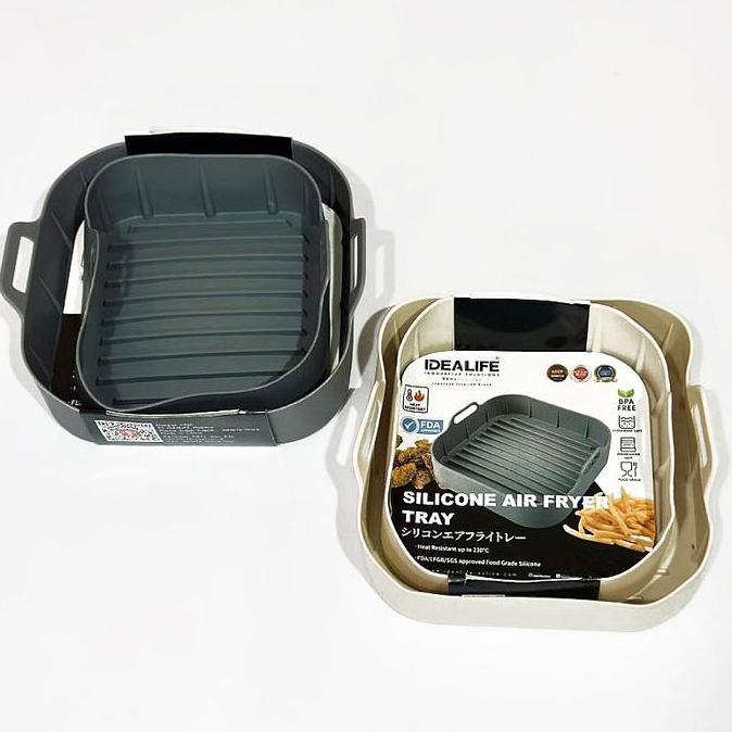 Set- Idealife Dah Air Fryer Silicon - Basket Keranjang Baskom Air Fryer Silikon