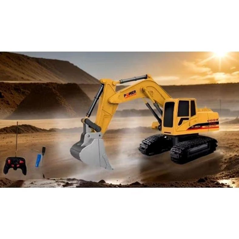 {MY} Remote Control Beko Excavator Remote Controli Bucket Alloy 1:24 Rc Excavator Power Mainan Anak 