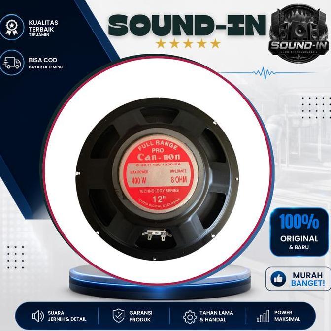 Speaker Full Range 12 Inch Cannon Pro C 1230 PA Cannon Fullrange Diskon
