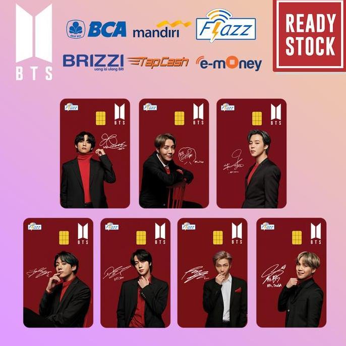 Cellme- Emoney, Flazz Bca Gen , Brizzi, Tapcash Custom Nama Bts Army Edition