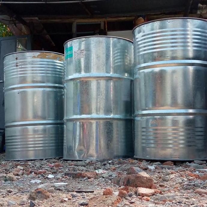 Drum galvanis 200 liter tutup kecil