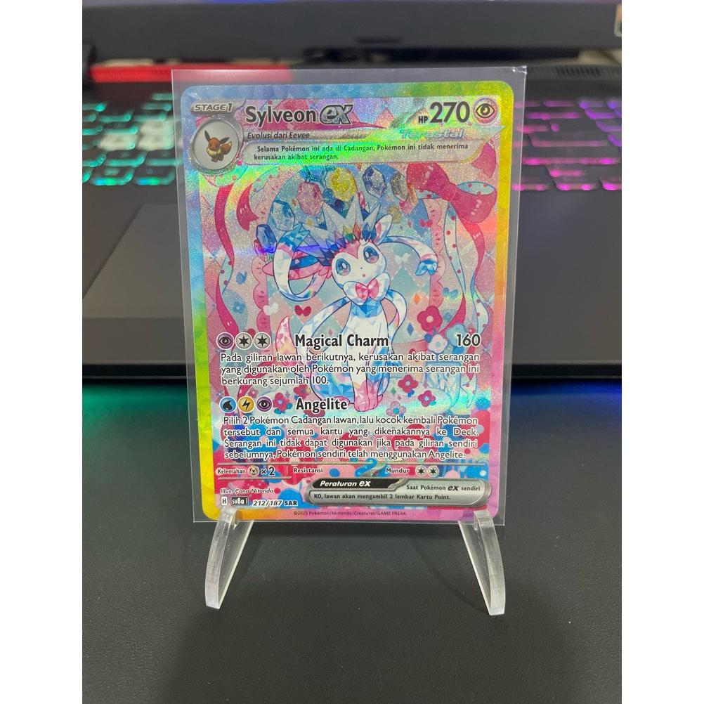 Discount Pokemon Tcg Indonesia Sv8A Sylveon Ex 212/187 Sar