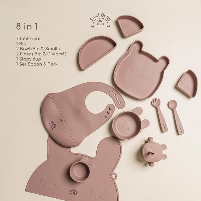 SMOL BABY SIlicone Feeding Set WSD
