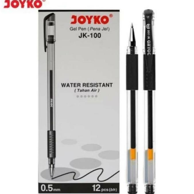Likeid- Pulpen Gell Joyko Jk 100 0.5 Joyko 1 Pak Isi 12