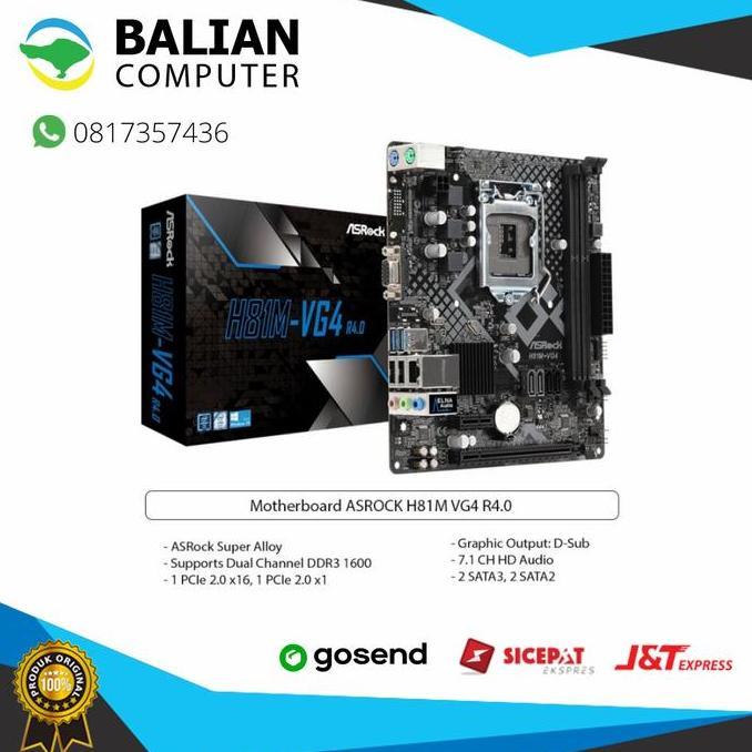 Motherboard Asrock H81M VG4 | Motherboard Asrock LGA 1150 Diskon