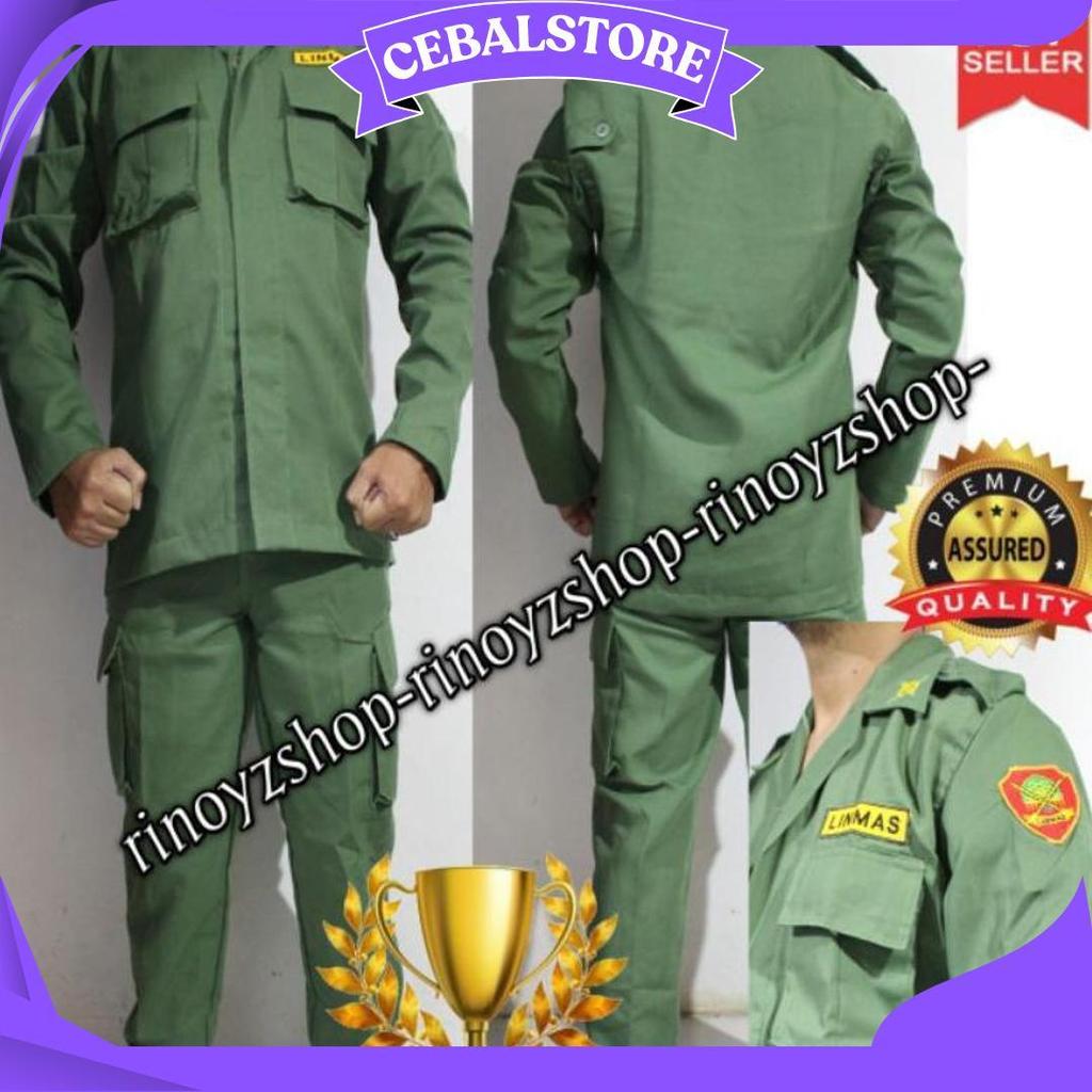 Setelan Seragam Linmas /seragam Linmas / Seragam Hansip Cod