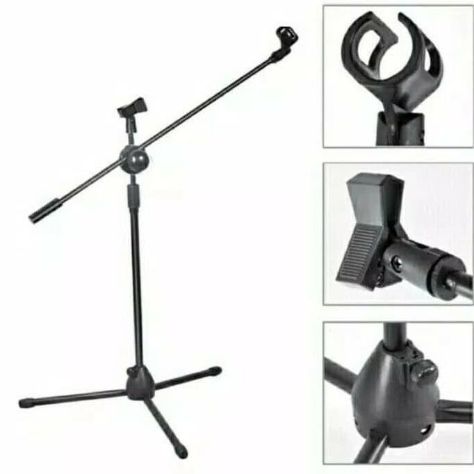 Soull- Stand Mic Berdiri Lantai- Tiang Microphone Berdiri