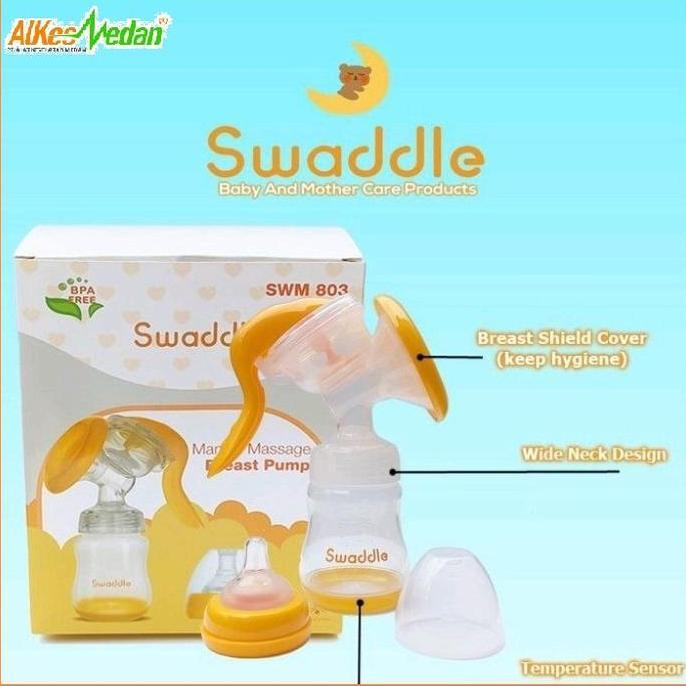 (Best) SWADDLE POMPA ASI MANUAL / STRONG SUCTION BREAST PUMP SWM 803