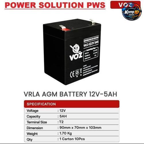 Aki baterai kering 12v 5,4Ah / Aki battery Kering 12V 5Ah / Aki Ups
