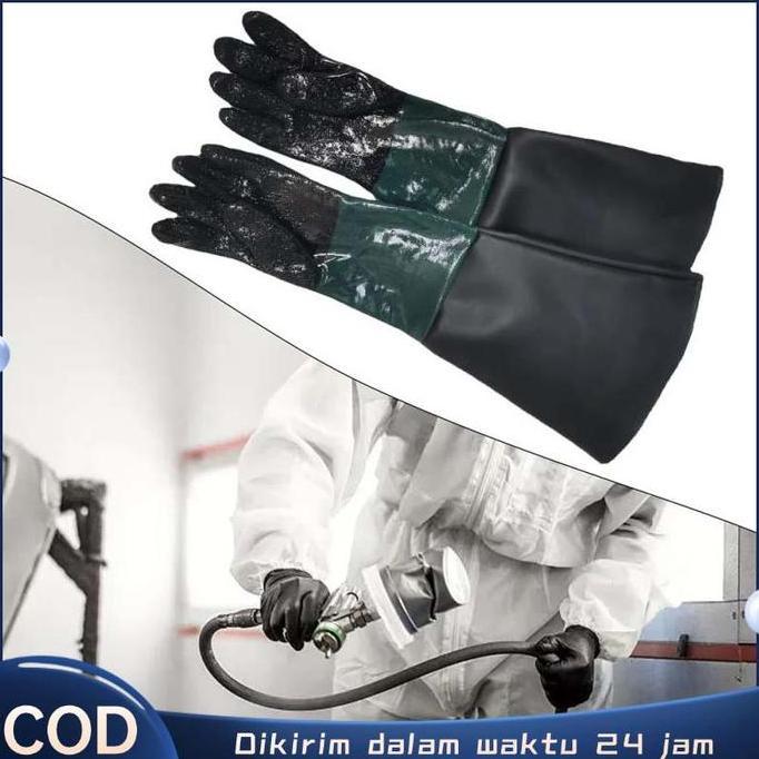 TERMURAH - 65cm Sarung Tangan Sandblasting Sarung Tangan Blasting Sarung Tangan Sandblast Gloves San