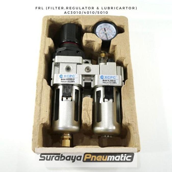 BEBAS ONGKIR - FRL - AC 5010-10 (Drat 1") - Filter Regulator Lubricator - AC5010-10