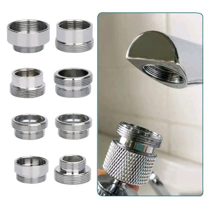 Adaptor Adapter Sambungan Nepel Drat Konektor Kran Selang Shower Faucet Cuci - l