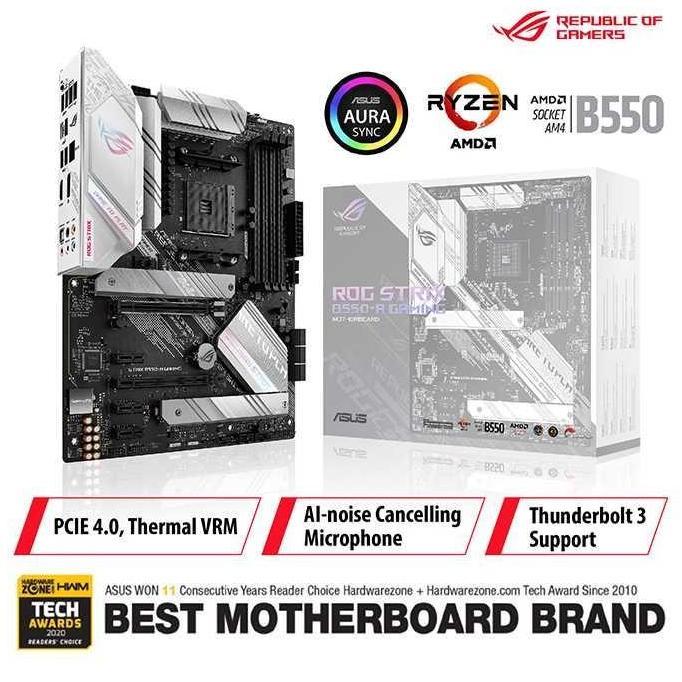 BEBAS ONGKIR - ASUS STRIX B550-A ROG GAMING B550A MOTHERBOARD - AMD AM4